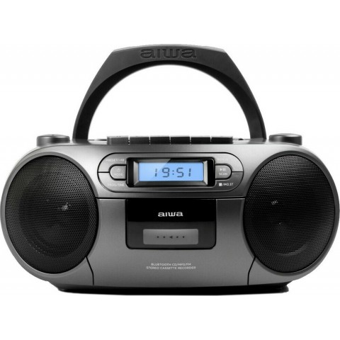 Aiwa Φορητό Ραδιο-CD/MP3/USB/Kασετόφωνο με Bluetooth ΒΒΤC-550 MG